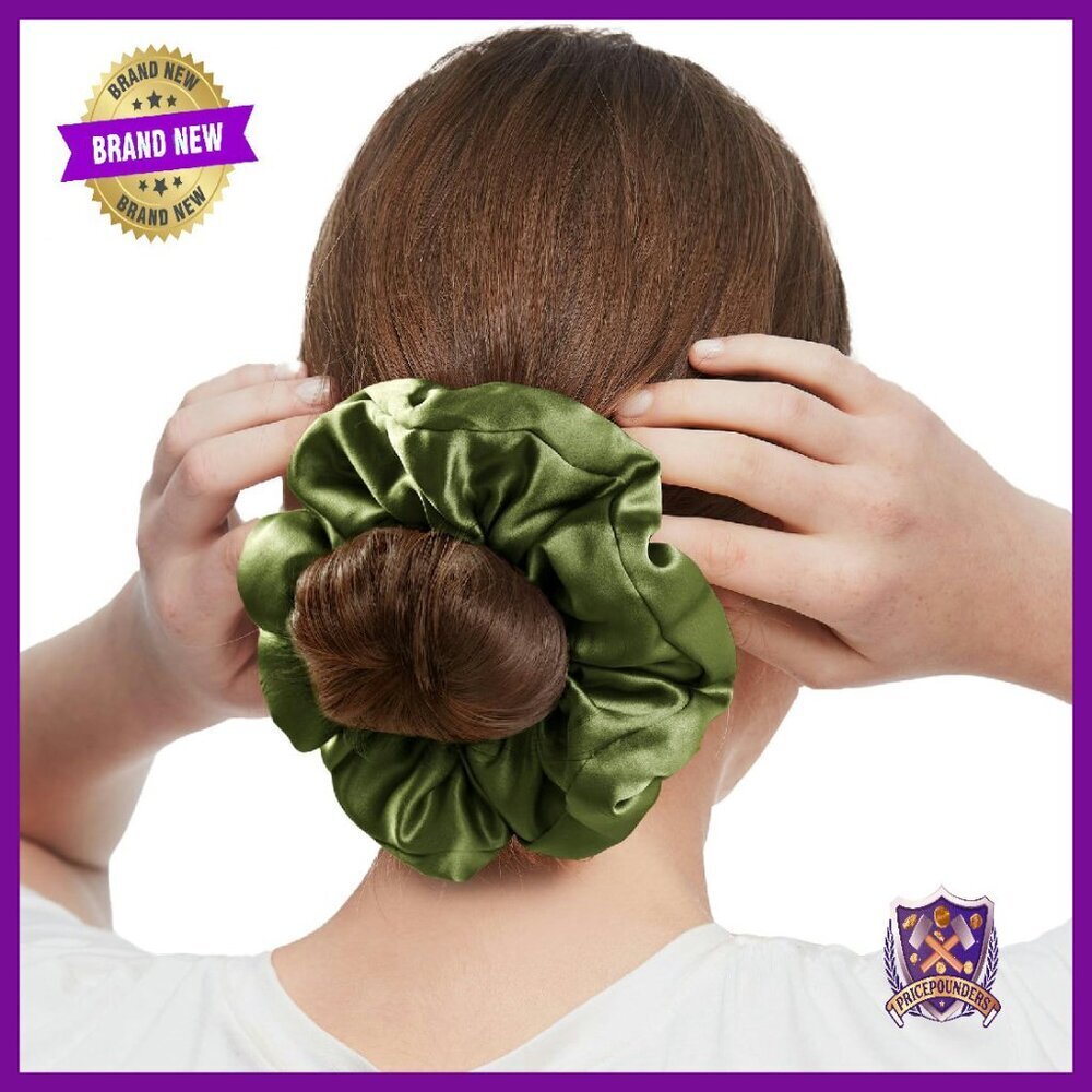Giant 100% Silk Hair Scrunchy - Frizz Prevention Hair Tie